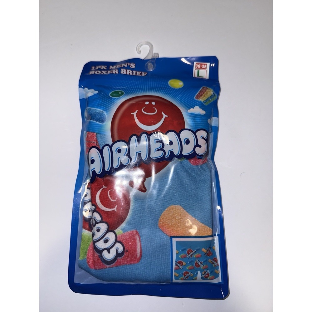 Airheads Boxer Briefs Men's Large 32-34 Novelty Candy Gift Funny Bday Fun NEW
